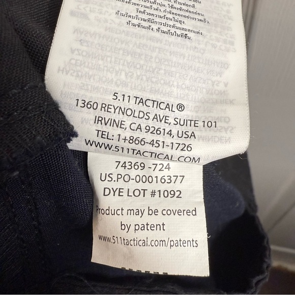 5.11 Tactical Dark Navy Blue Cargo Pants Relaxed Fit Size 42 Waist 30 Length GUC - Picture 8 of 10